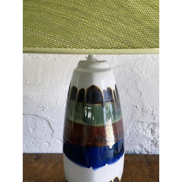 Ceramic Table Lamp from Vincent Cadeaux S.A., France, 1960s-1970s For Sale - Image 10 of 11