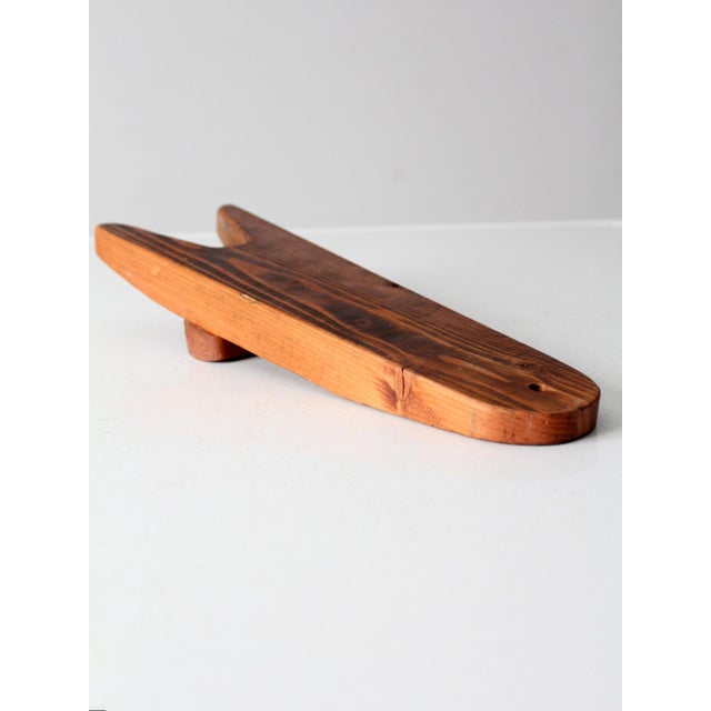 Mid 20th Century Vintage Wood Boot Jack For Sale - Image 5 of 9