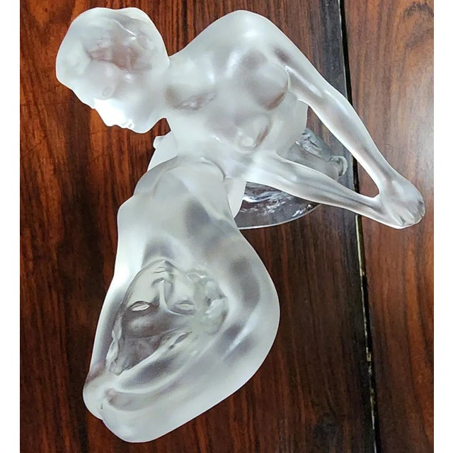 LALIQUE ラリック　ガラス製 ダンサー　女性ヌード像 Vintage Rene Lalique Crystal Art Deco Nude 
