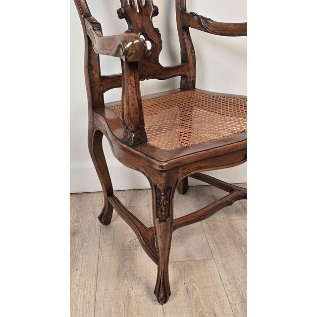 Set of Ten Italian Fruitwood Provincial Dining Chairs, Circa 1920 For Sale - Image 15 of 15