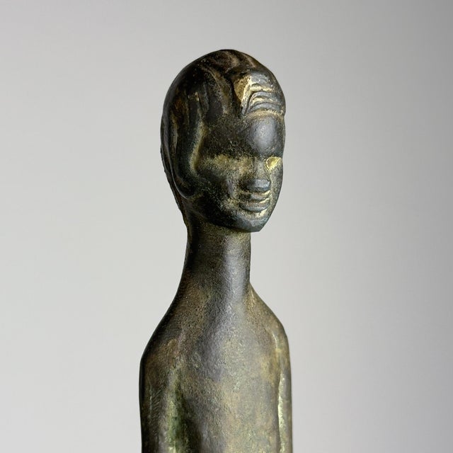 Mid-Century Modern Vintage Bronze Shadow of the Evening Sculpture, Italy, 20th Century For Sale - Image 3 of 17