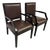 Christian Liaigre Fauteuils Neoclassical Arm Chairs, Pair For Sale