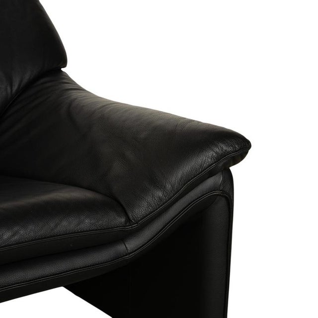 Modern Atlanta 3-Seater Sofa in Black Leather from Laauser For Sale - Image 3 of 12