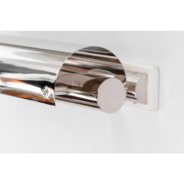 Art Deco Nickel-Plated Wall Lamp, Vienna, Austria, 1920s For Sale - Image 12 of 18