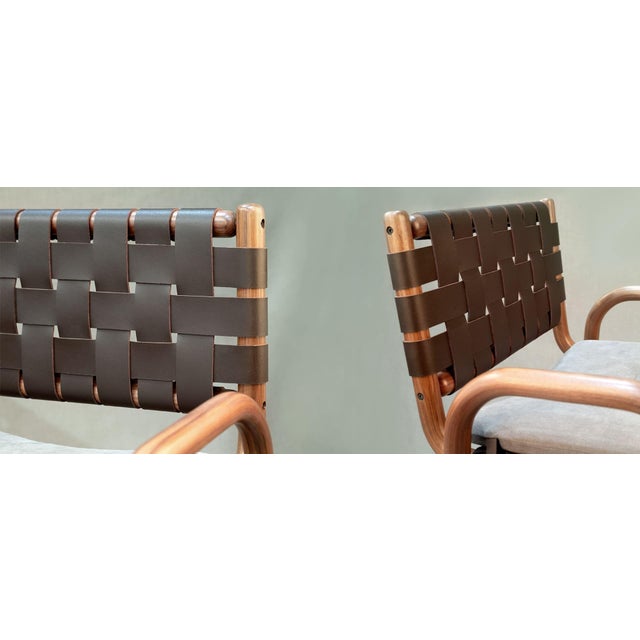 Brown Albany Bar Chair by Wood Tailors Club For Sale - Image 8 of 10