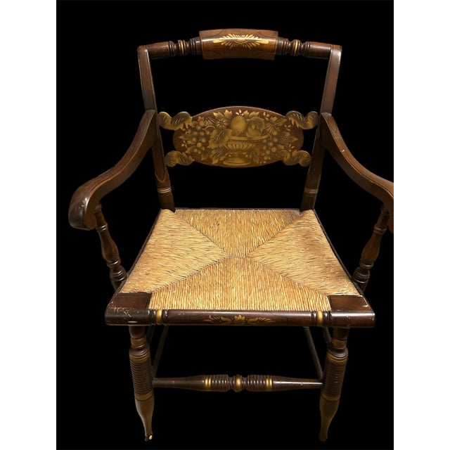 American Late 19th Century Hitchcock Arm Chair For Sale - Image 3 of 8