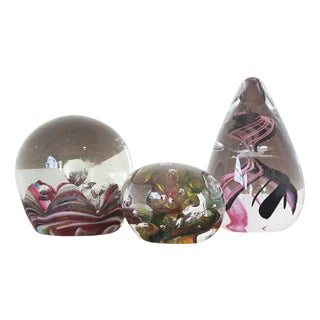 Vintage Paperweight Ball, Italy, 1970, Set of 3 For Sale