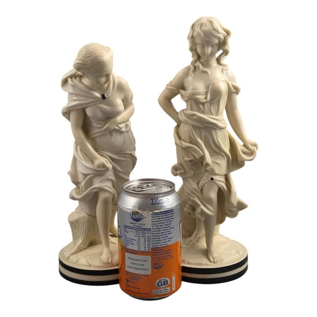 Royal Worcester The Breezes Porcelain Figures from James Hadley, 1800s, Set of 2 For Sale - Image 9 of 10