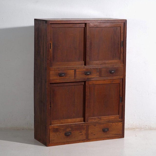 Antique Japanese Cedar Cupboard For Sale - Image 14 of 16