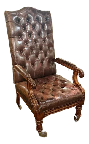 19th Century Tufted English Chesterfield Chair