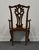 Universal Furniture Mahogany Contemporary Traditional Chippendale Style Dining Arm Chair For Sale In Kansas City - Image 6 of 10