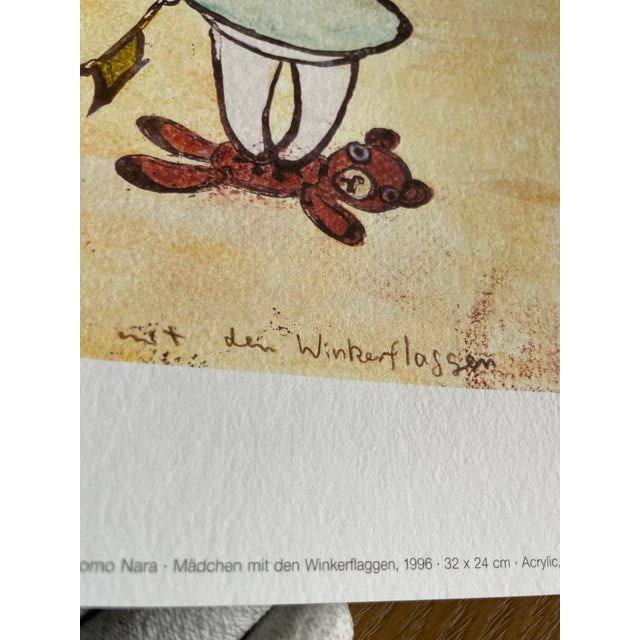 Abstract Yoshimoto Nara, Mädchen Mit Den Winkerflaggen, 1996, Copyright Yoshimoto Nara 2002, Printed in Germany For Sale - Image 3 of 13