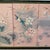 Vintage Pink Lotus & Kingfisher 4-Panel Byobu Screen For Sale - Image 4 of 9