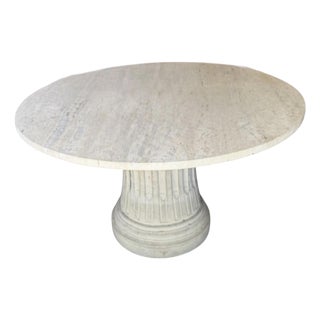 Michael Taylor Tessellated Stone Dining or Center Table For Sale