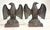 Figurative Pair of Vintage Solid Bronze Realistic Open Winged American Bald Eagle Bookends For Sale - Image 3 of 12