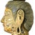 Monumental Thai-Style Buddha Head Sculpture on Lacquered Pedestal, 80"h For Sale - Image 9 of 13