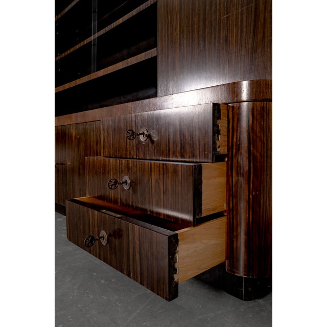 Art Deco Cabinet in Makassar by Bruno Paul for Veb Hellerau, 1930s For Sale - Image 12 of 18