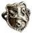 Vintage Scottish Rampant Lion Signet Ring Celtic Sterling Silver Shield Size 6 For Sale