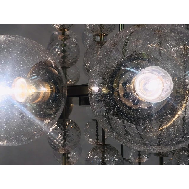 1970s Mid-Century Chandelier attributed to Kamenický Šenov, 1970s For Sale - Image 5 of 9