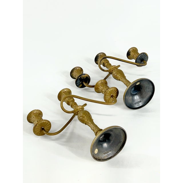 Art Deco Pair of 1930's Wm Rogers Ornate 3 Arm Candelabras For Sale - Image 3 of 11
