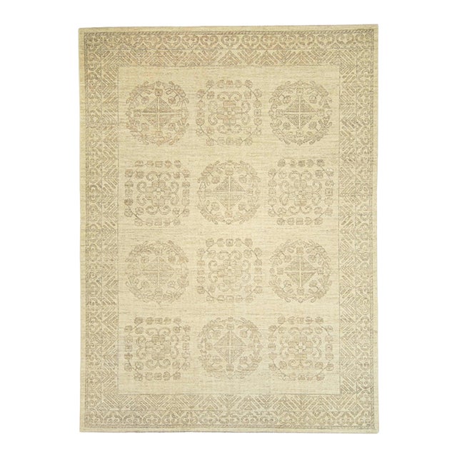 Turkish Oushak Rug 9'3" x 12'7" For Sale