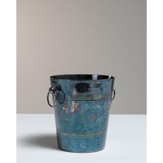Mid 20th Century France Charcoal Silver Ice Bucket For Sale - Image 11 of 13
