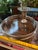 1960s Italian Silverplate Pierced Gallery Tray With Faux Bois Bakelite or Formica Surface For Sale - Image 4 of 8
