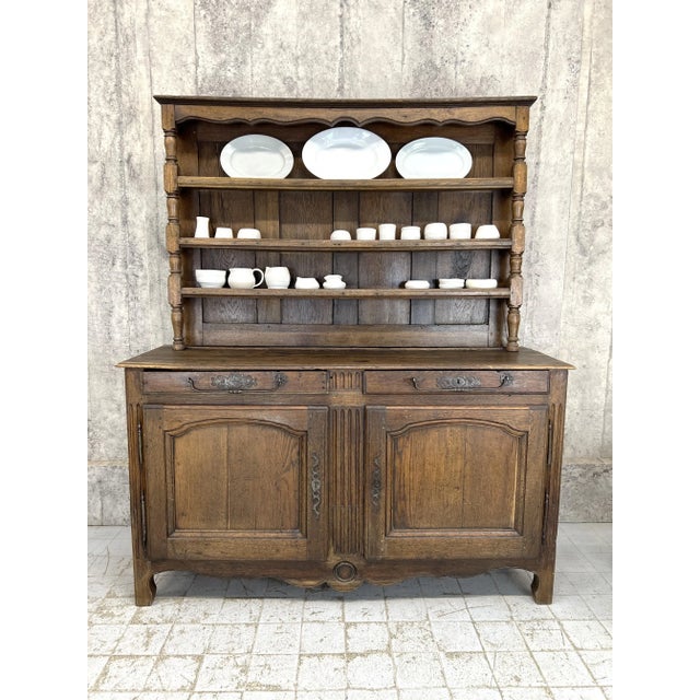 Dimensions: Base is 163cm wide x 51.5cm deep x 92cm high. Top is 145.5cm wide x 16cm deep x 100cm high. 2 x Drawers are...