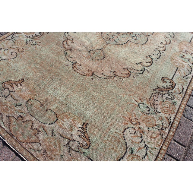 Shabby Chic Area Rug - 64"x111.5" For Sale - Image 4 of 10