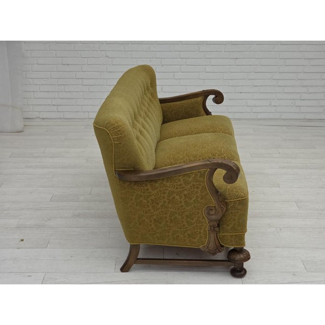 Vintage Danish Three-Seater Sofa in Wool and Oak, 1960s For Sale - Image 15 of 18