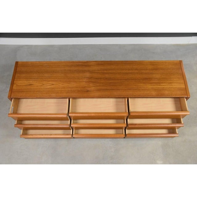 1960s Danish Modern Teak 77” Dresser by New Furniture For Sale - Image 4 of 10
