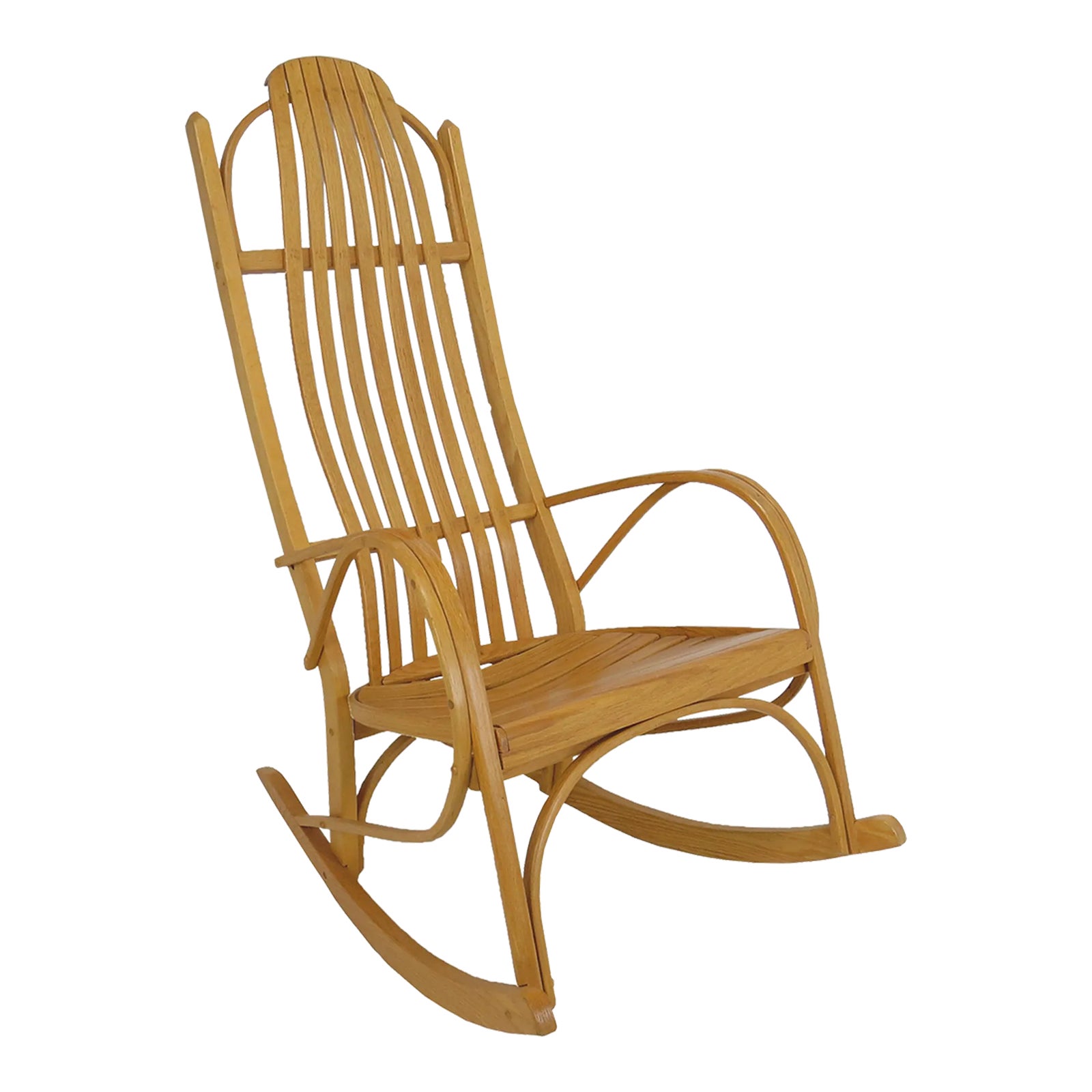 Vintage Amish Hand-Crafted Sculptural Rocking Chair | Chairish