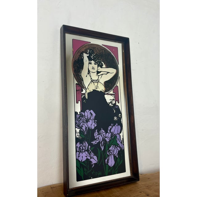 Vintage Art Nouveau Mirror, 1970s For Sale - Image 14 of 18