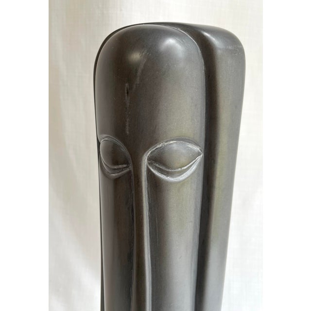Modern 1970s Gina Schimel Face Sculpture For Sale - Image 3 of 9