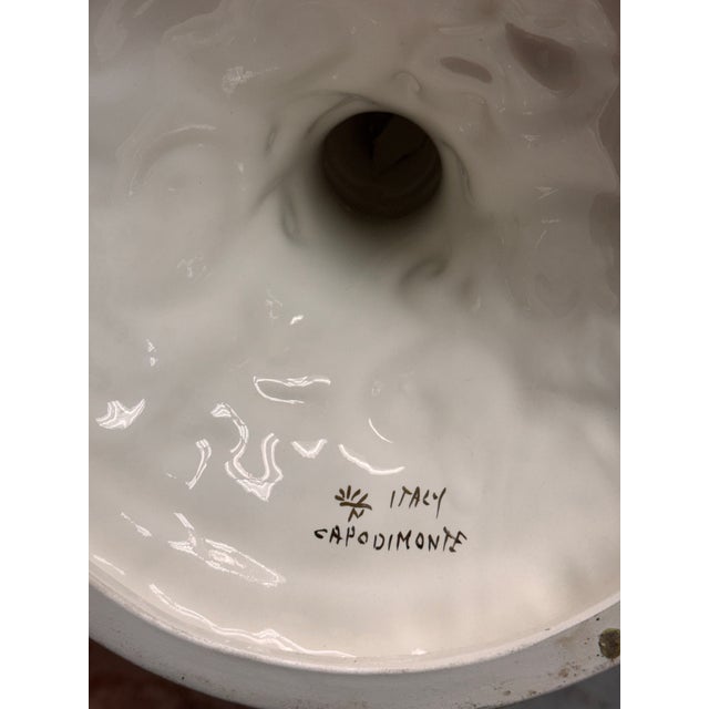 Capodimonte Italian Hand Painted Porcelain Urn For Sale - Image 12 of 12