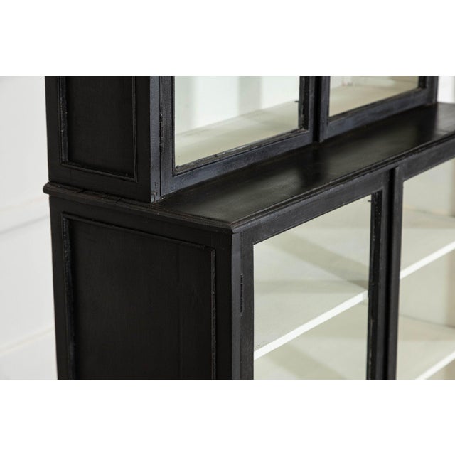 English Painted and Glazed Shop Display Cabinet, 1900s For Sale - Image 11 of 15