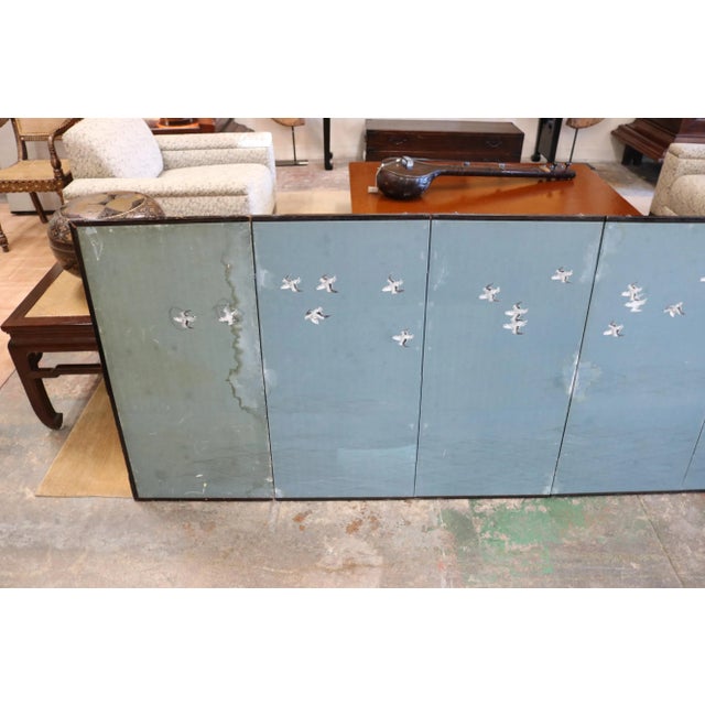 Late 19th Century 6 Panel Folding Screen From Japan For Sale In Los Angeles - Image 6 of 10