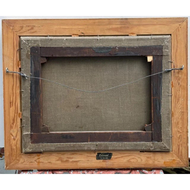 19th Century American Oil Painting Still Life With Fruit and Grapes. For Sale - Image 10 of 13