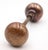 Mid 20th Century Pair of Vintage 2 In. Darkened Brass Passage Door Knobs For Sale - Image 5 of 7