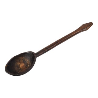 Early 20th Century Oromo Wood Spoon Ethiopia For Sale