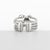 White David Yurman Sterling Silver & Diamond Crossover X Ring For Sale - Image 8 of 15