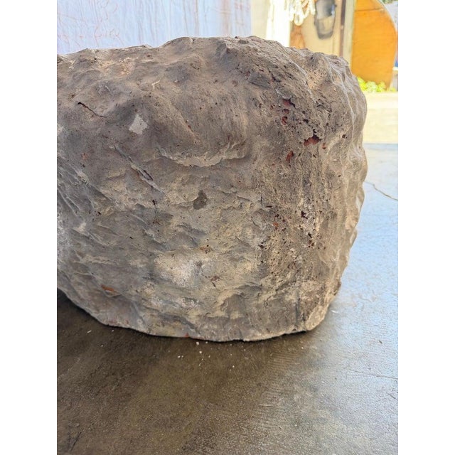 Terra Cotta Pair of Rustic Style Terra Cotta Planters With Organic Form For Sale - Image 8 of 15