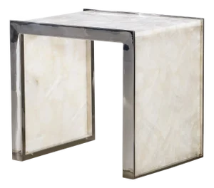 Century Furniture Samantha Glassy Quartz Lamp Table