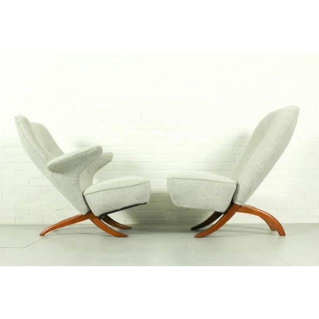 Artifort Set of Congo & Pinguin Lounge Chairs by Theo Ruth for Artifort, the Netherlands, 1957 For Sale - Image 4 of 10