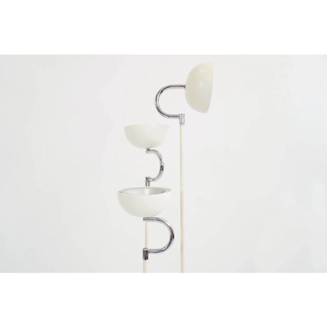 Space Age Adjustable 3-Light Floor Lamp, 1960s, in Good conditions. Designed 1960 to 1969 European Plug (up to 250V).The...
