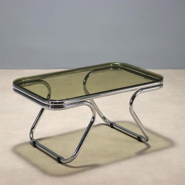 Coffee Table with Glass Top, 1970s For Sale - Image 9 of 9