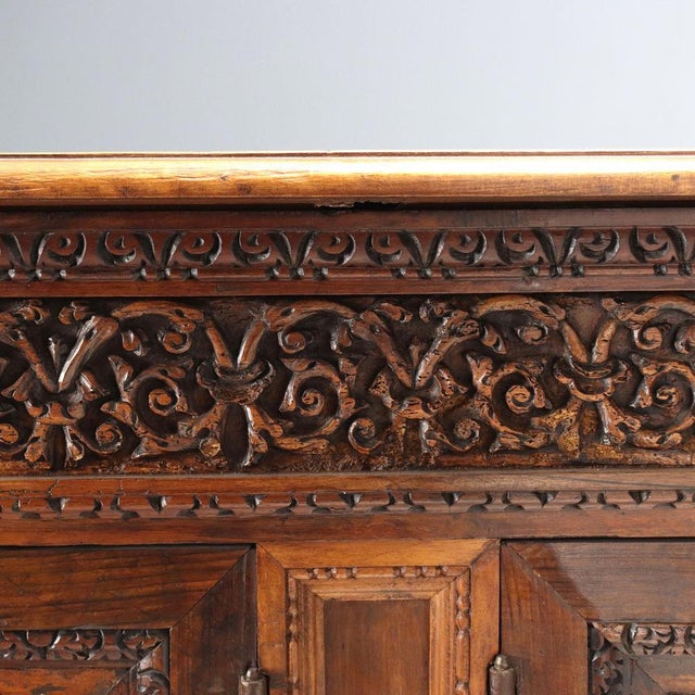 Italian Credenza in Walnut For Sale - Image 9 of 13