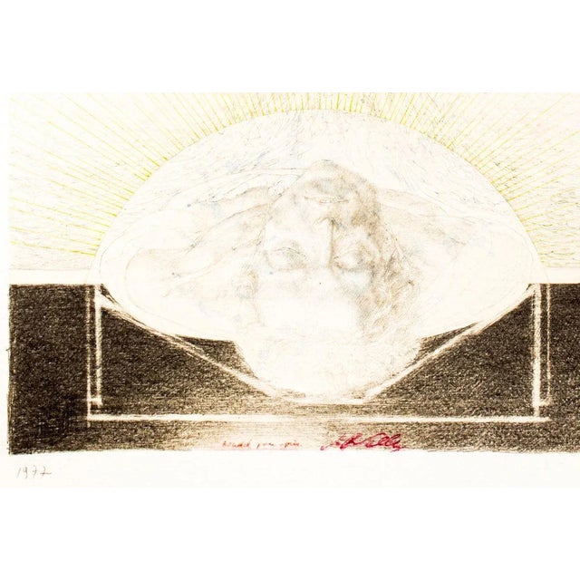 Very Fine and Impressive mixed media by J.P. Velly, realized in 1977. Dated lower left and signed on bottom center. Very...