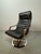 Black Mid-Century Design Göte Möbler T213 Swivel Chair, Sweden, 1970s For Sale - Image 8 of 14
