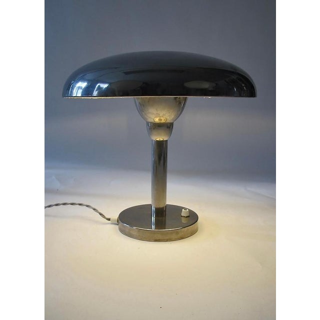 Bauhaus Desk Lamp in Chrome, Czechoslovakia, 1930s For Sale - Image 13 of 16